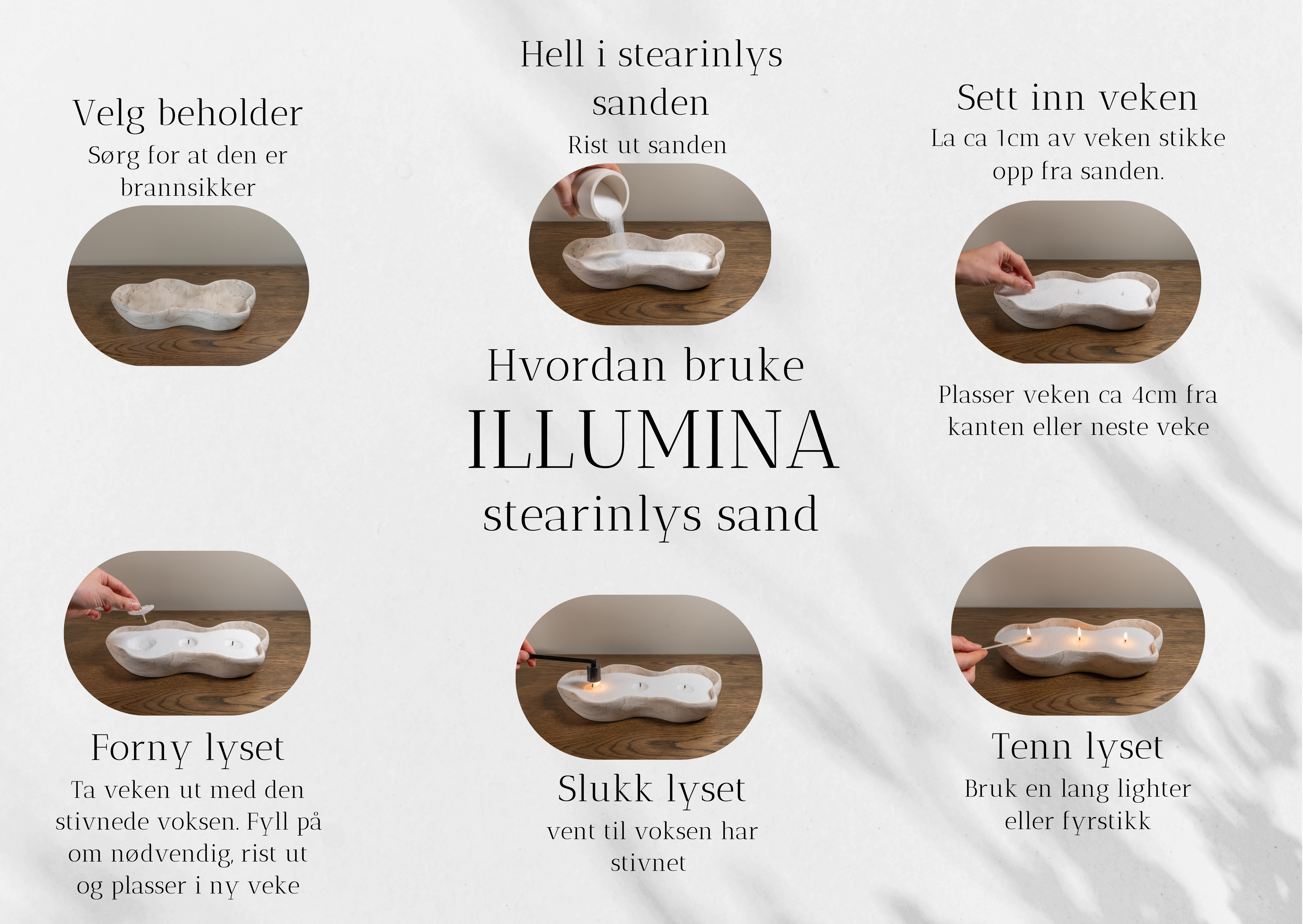 ILLUMINA Lys - Wholesale Novelty Candle - 750g Illumina hvit + 10 veker4