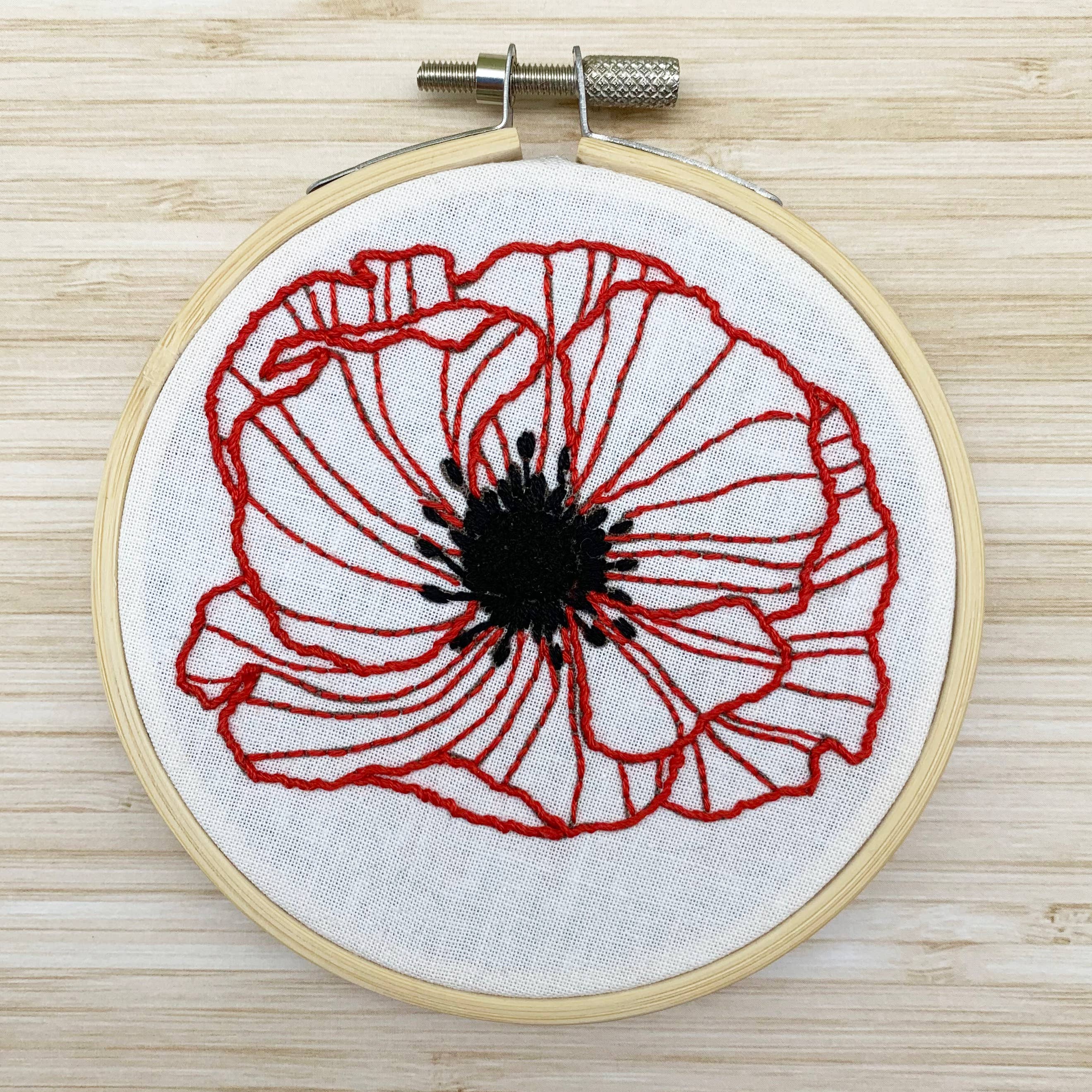 Cinnamon Stitching - Venta al por mayor Material para bordado/punto de cruz - Kit de bordado Poppy Mini3