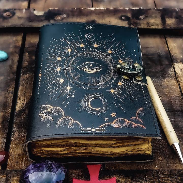 MNM HANDICRAFTS – wholesale Journal/diary – Book of Spells Grimoire Celestial Evil Eyes Journal Notebook4