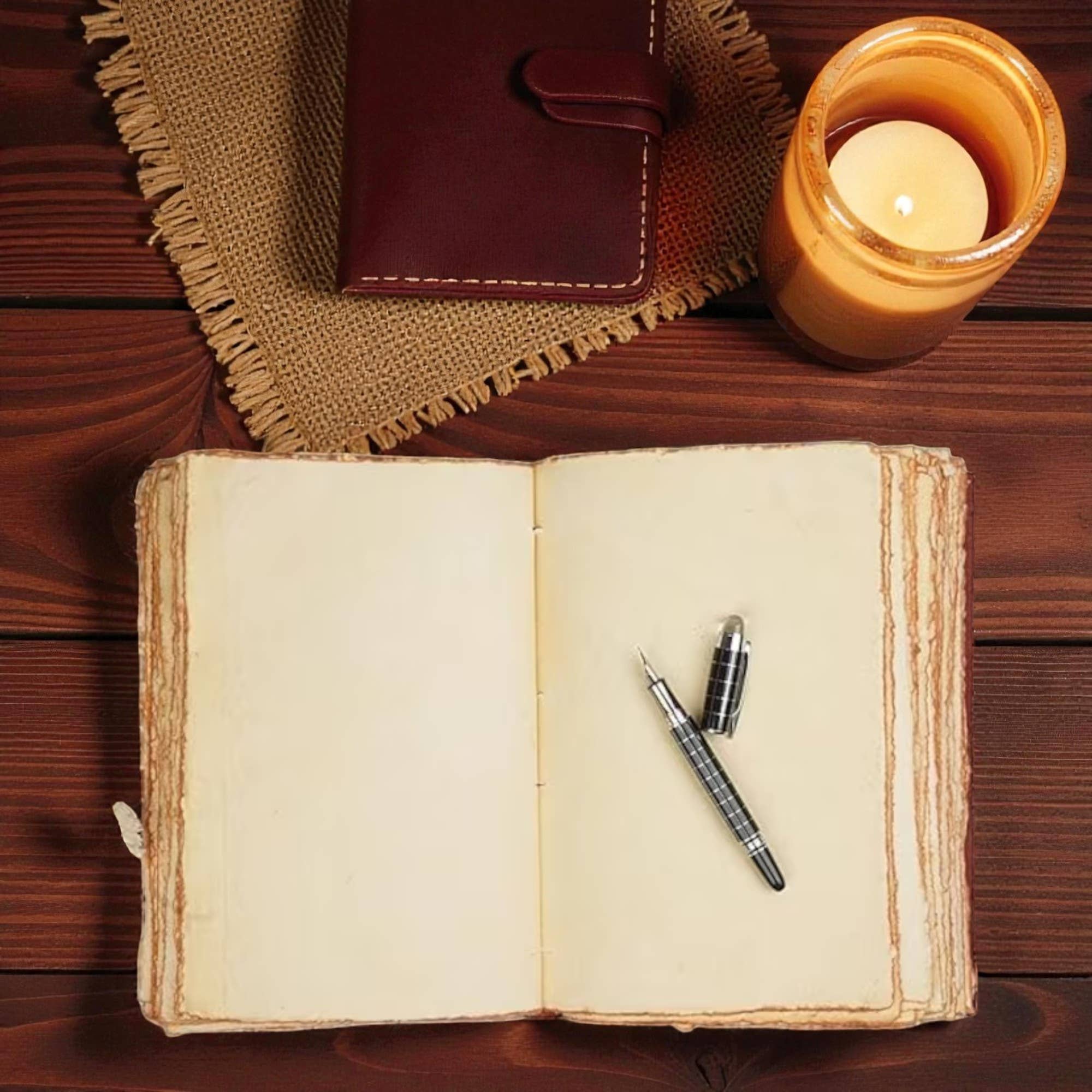 Leatherooze - Wholesale Journal/Diary - buff-brown leather journal with leather strap 7x5 inches3