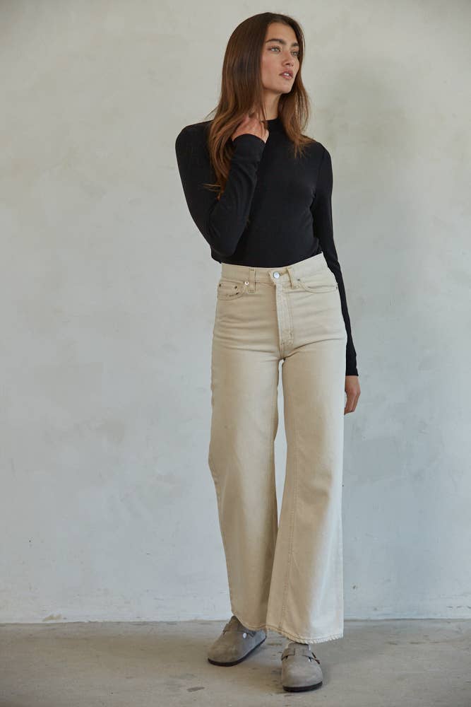 By Together - Wholesale Knit Top - Women's - L7464 | Knit Mock Neck Long Sleeve Pullover Top1