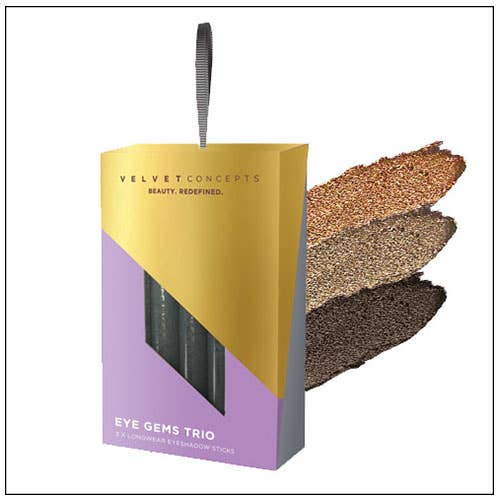 Eye Gems Trio Bold Bronze for wholesale by Velvet Concepts