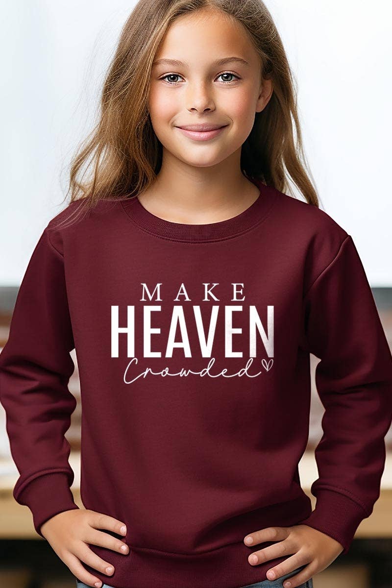Pink Irene Wholesale - Wholesale Shirt - Women's - Make Heaven Crowded Kids Graphic Sweatshirt4