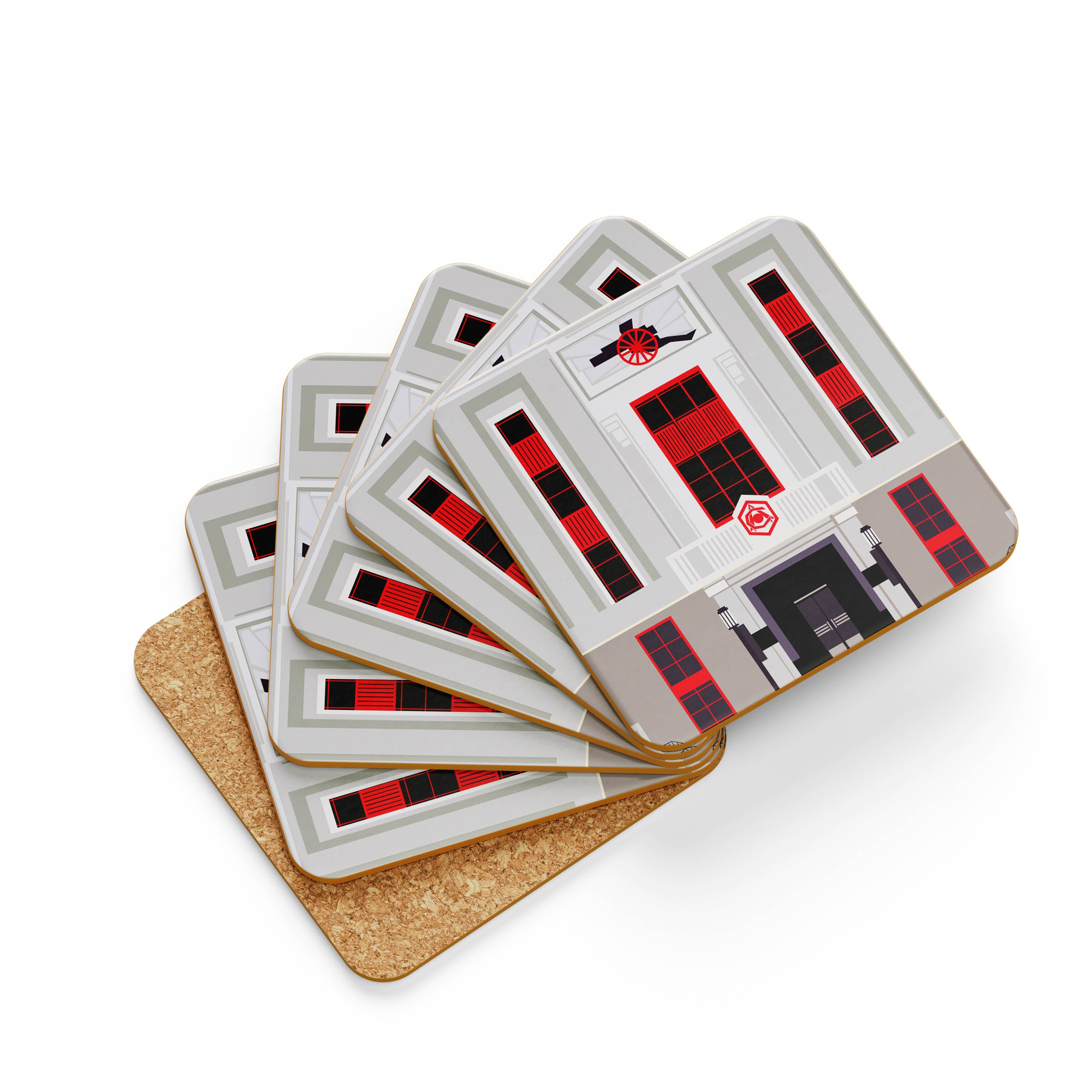 EYE FOR LONDON PRINTS – wholesale Coasters – Arsenal FC Stadium Coasters, Highbury & Emirates0