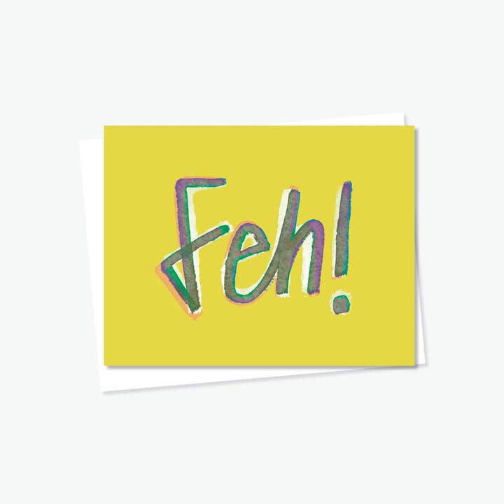 Everyday Yiddish - Wholesale Everyday Greeting Card - feh! Card