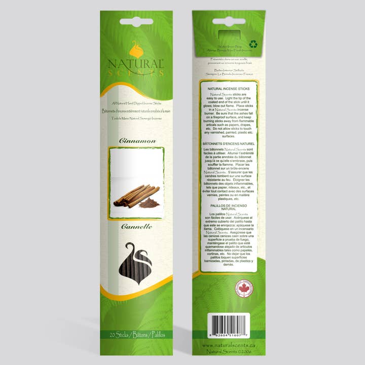 NATURAL SCENTS - Wholesale Incense - Natural Scents Cinnamon Incense Sticks