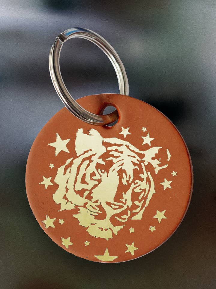 TIGER NYCKELRING BRUN X2 PACK för wholesale av Dandy Star