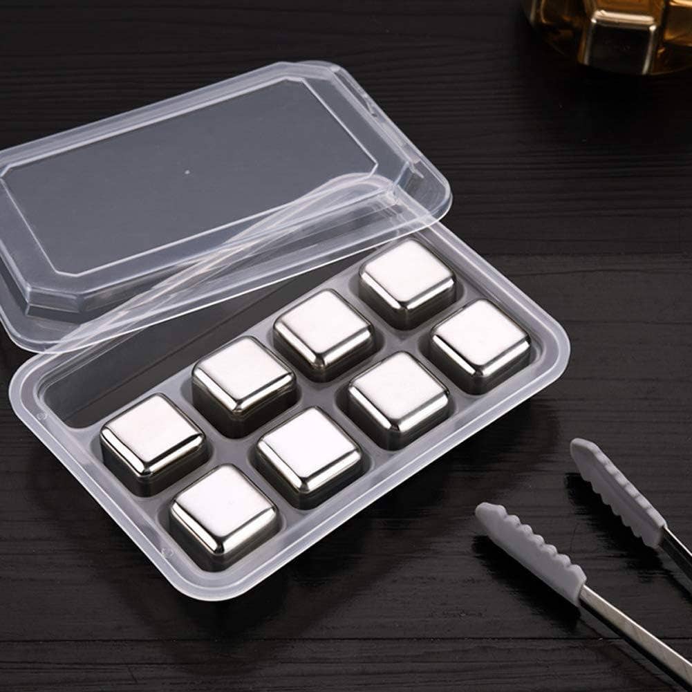 VIGOR - Wholesale Drink Chilling Cubes - Stainless Steel Reusable Ice Cubes with Barman Tongs2