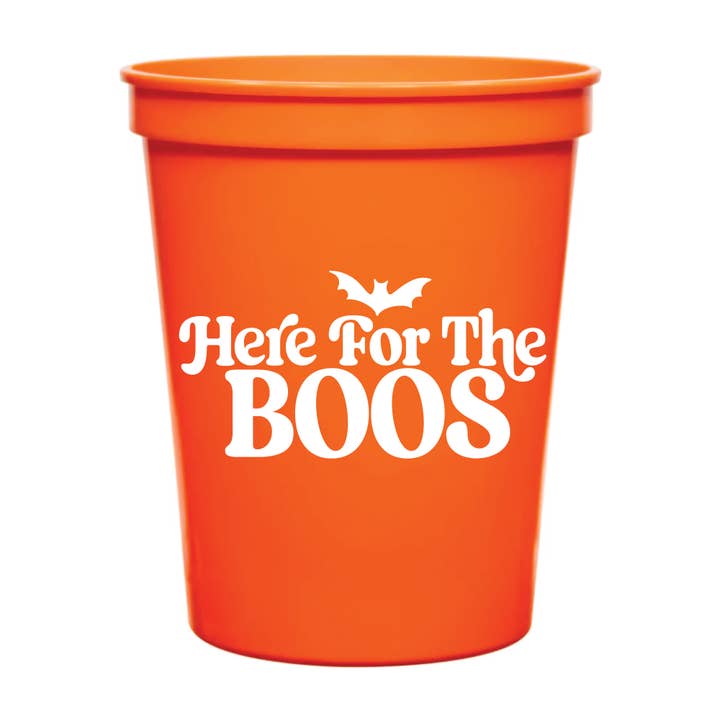Sip Hip Hooray - Wholesale Disposable Cup - Here For The Boos Stadium Cups - Halloween1
