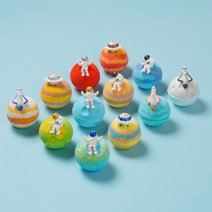 Outer Space Adventure Surprise Toys Bath Bomb Gift Set for wholesale by DAISY ENCENS