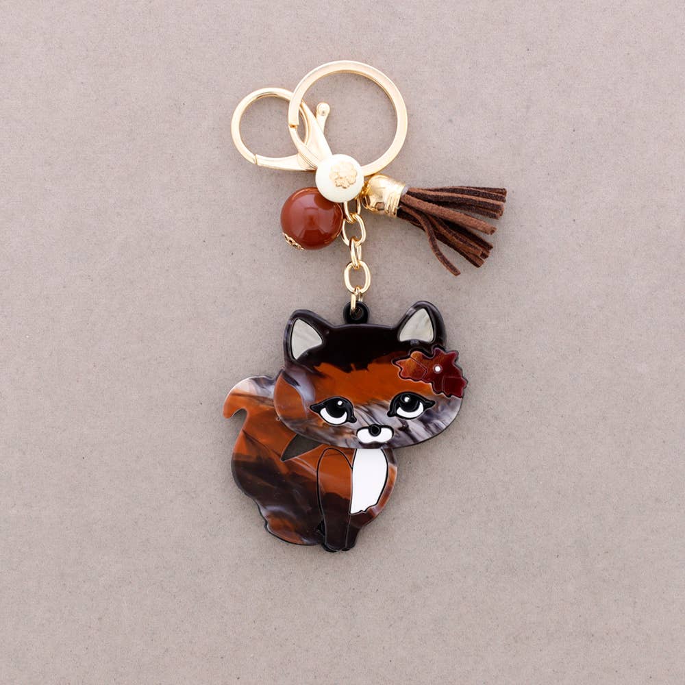 Sonata - Wholesale Snap Jewelry - Resin Cat Keychain5