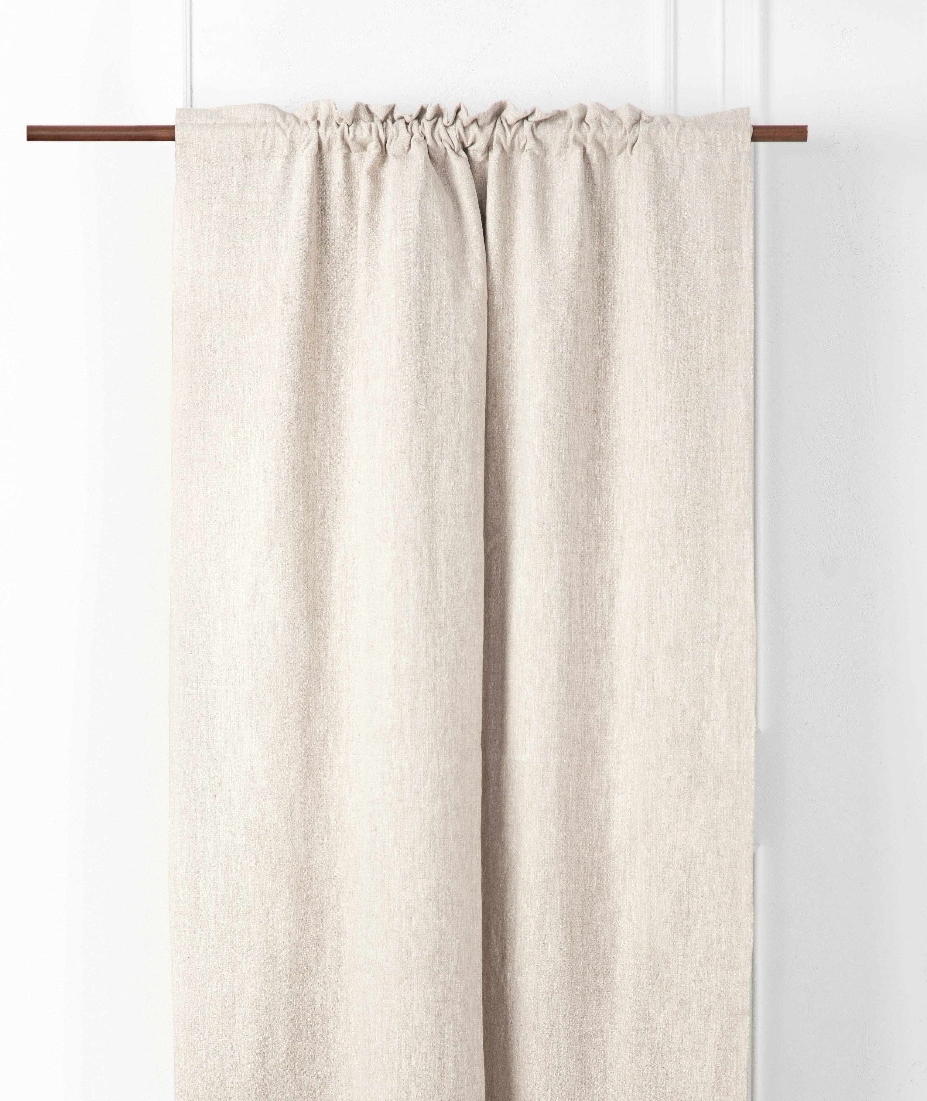 LinenQ - Wholesale Curtain - Rod pocket linen curtains with Blackout lining