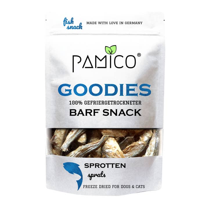 Freeze-dried sprat goodies for dogs & cats – fish snack with high-quality protein & vitamin D for wholesale by PAMICO