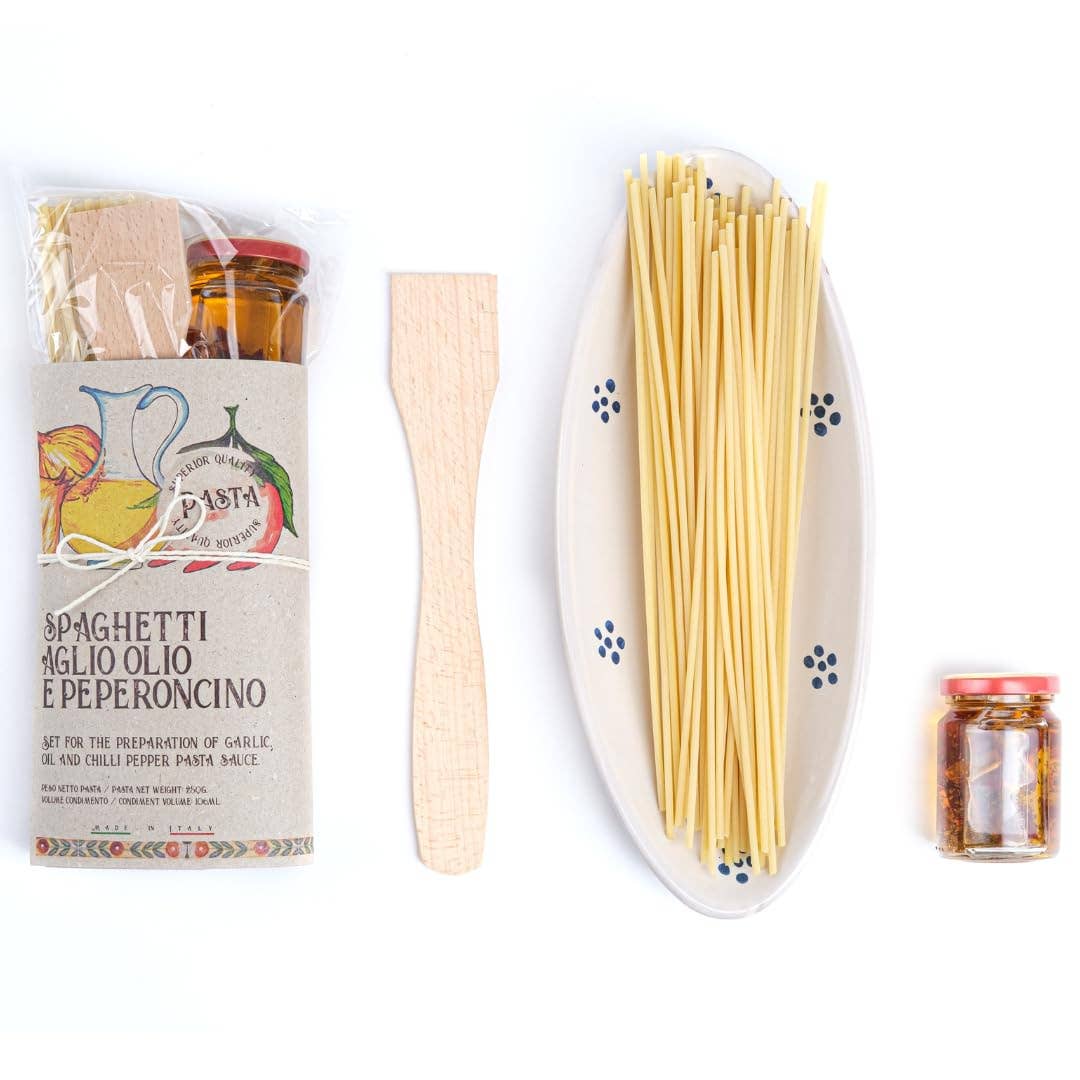 Wholesale Italian Food - Wholesale Pasta - Artigiani dei Sapori, Pasta Gift Set Spaghetti with Garlic, Oil and Chili Pepper Pasta Sauce2