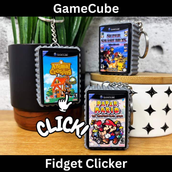 Gamecube Game Case Clickers for wholesale by BitsyLabs