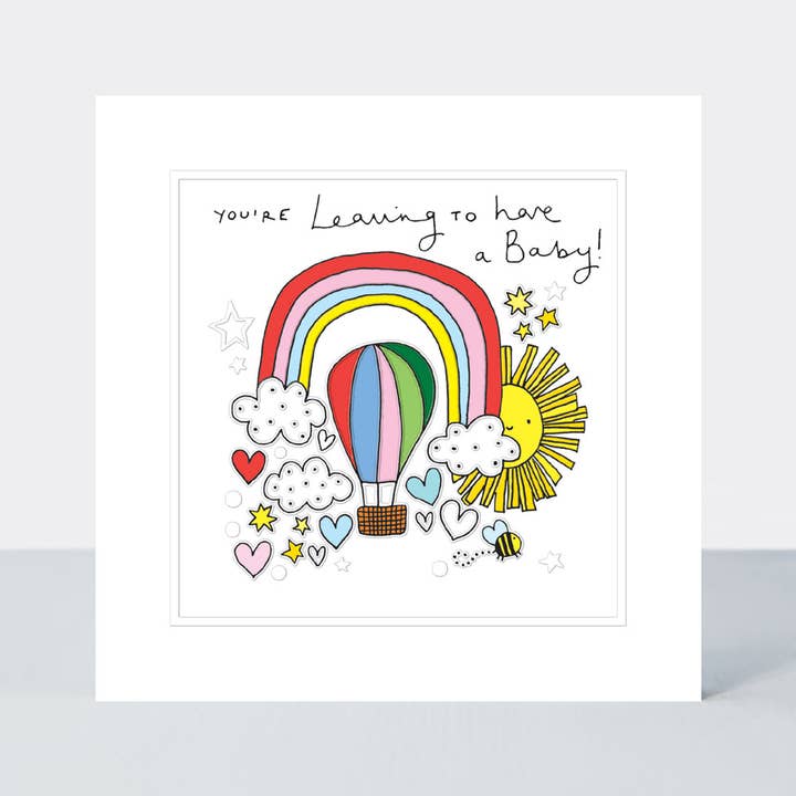 Pocket Rocket - Leaving To Have A Baby/Hot Air Balloon for wholesale by Rachel Ellen Designs