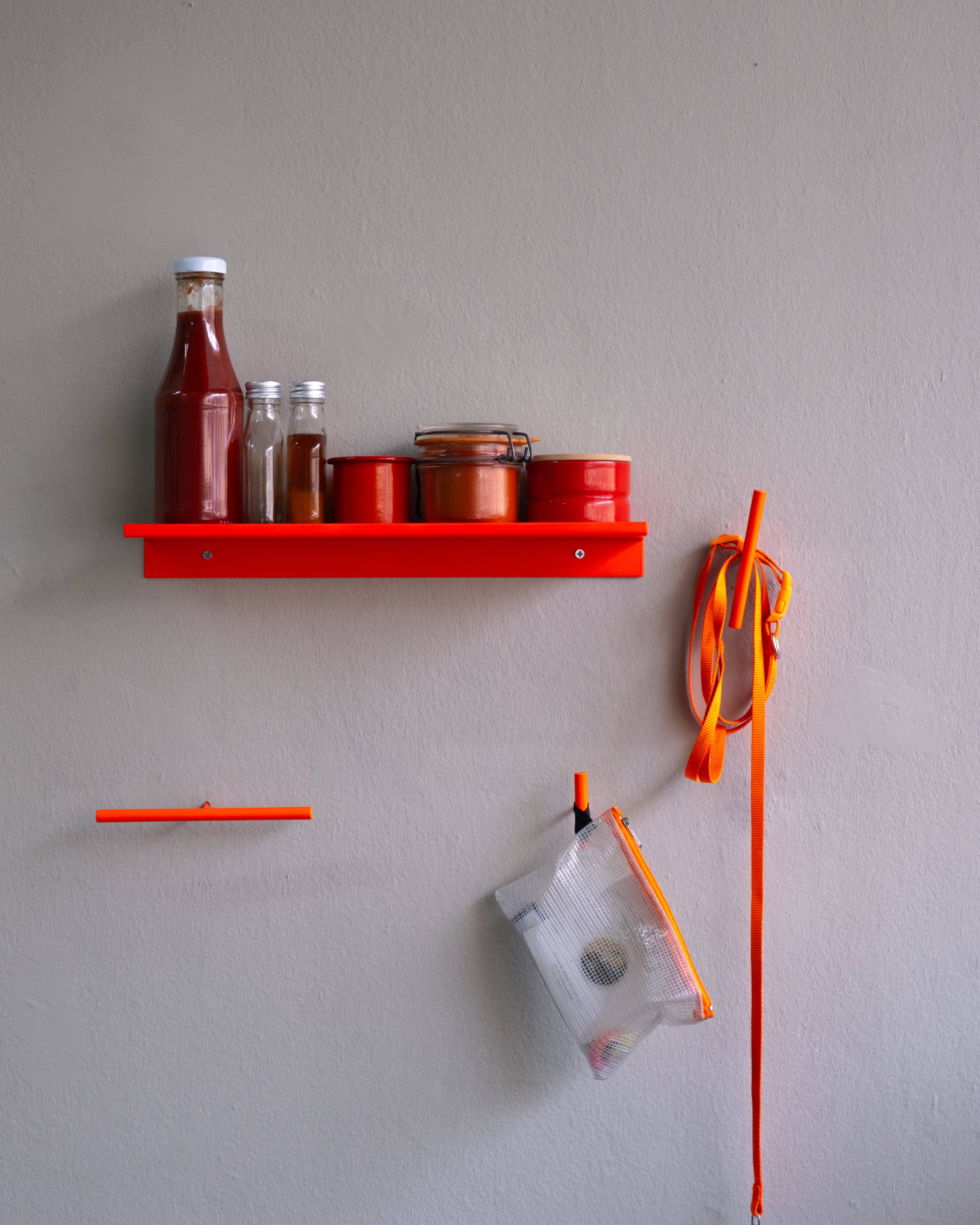 kolor - Wholesale Wall Hook - wandhaken / line hook neon rot6