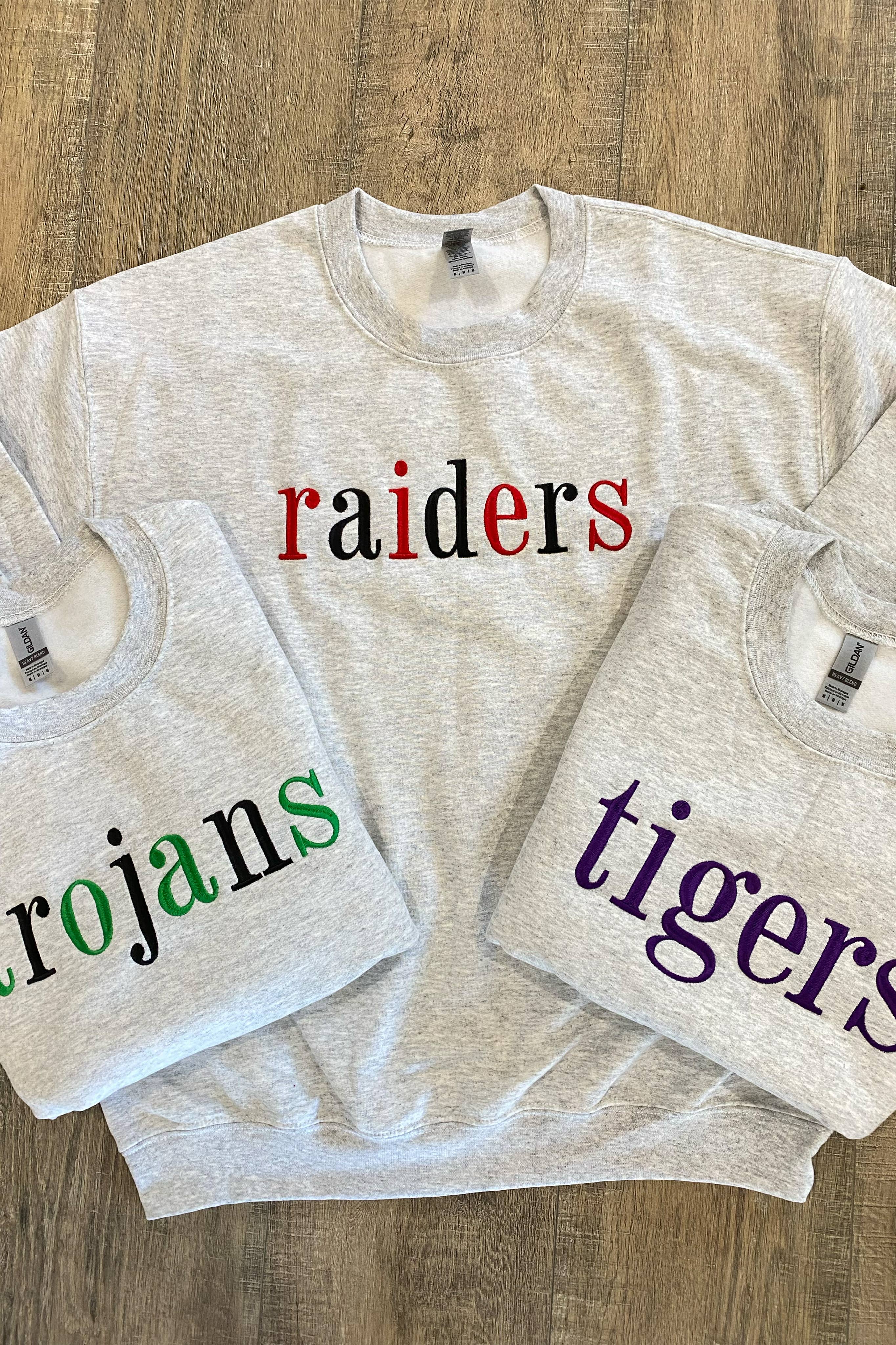 Spirit+Tribe - Wholesale Sweatshirt - Unisex - CUSTOM MASCOT EMBROIDERED SWEATER4