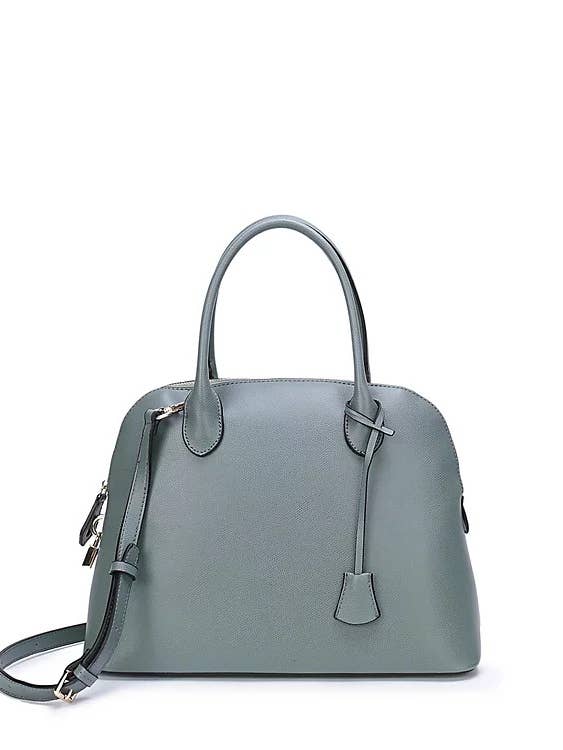 Large Satchel with Lock and Tassel Accents - FSC18130 for wholesale by KATIE Q