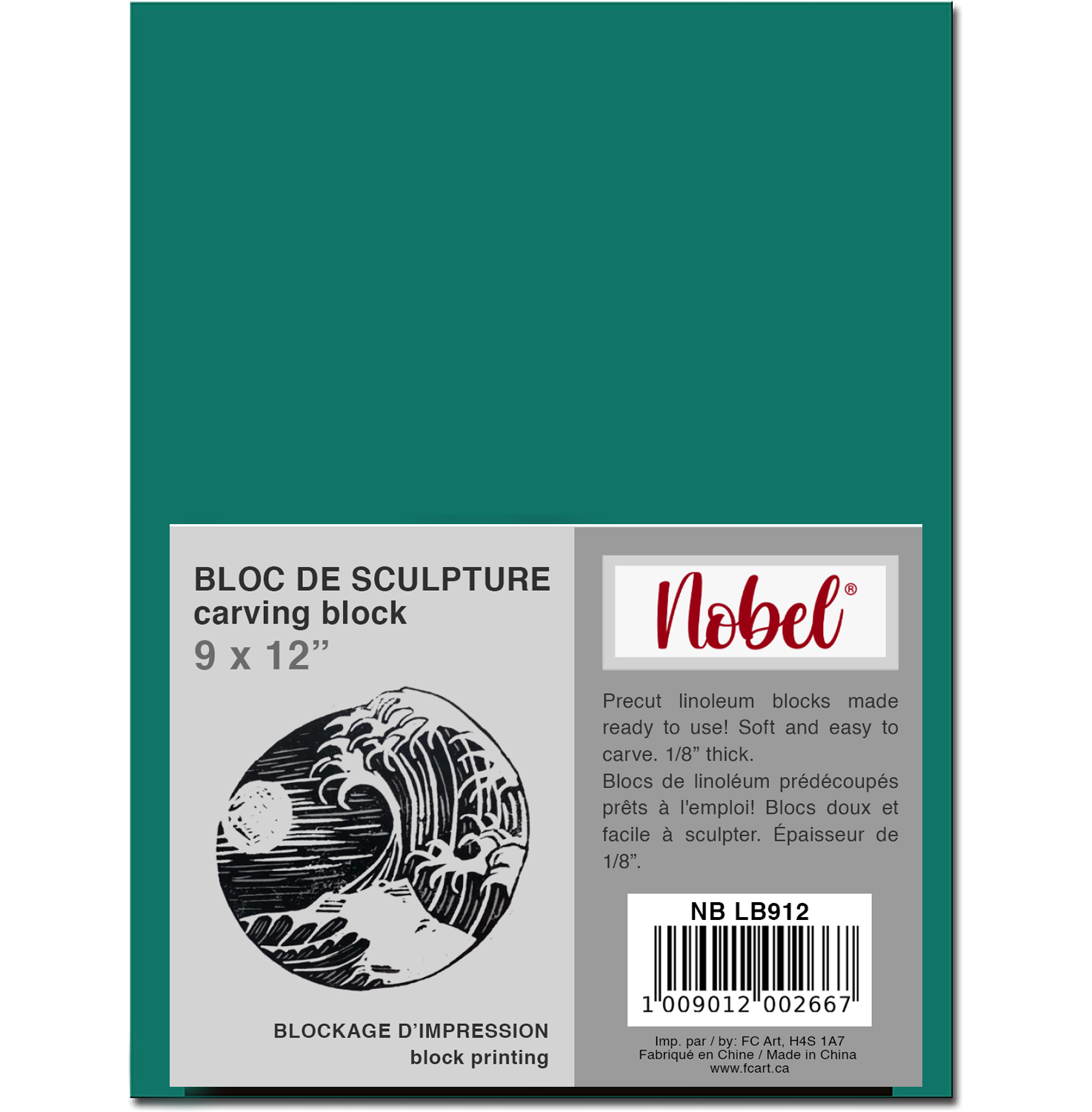 Nobel Arts - Wholesale Craft Supplies - Breeze Cut Lino Block - 1/8" thick3