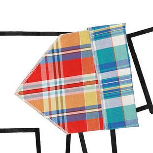 Bandana reversibile in tartan per la vendita all'ingrosso da parte di Ware of the Dog