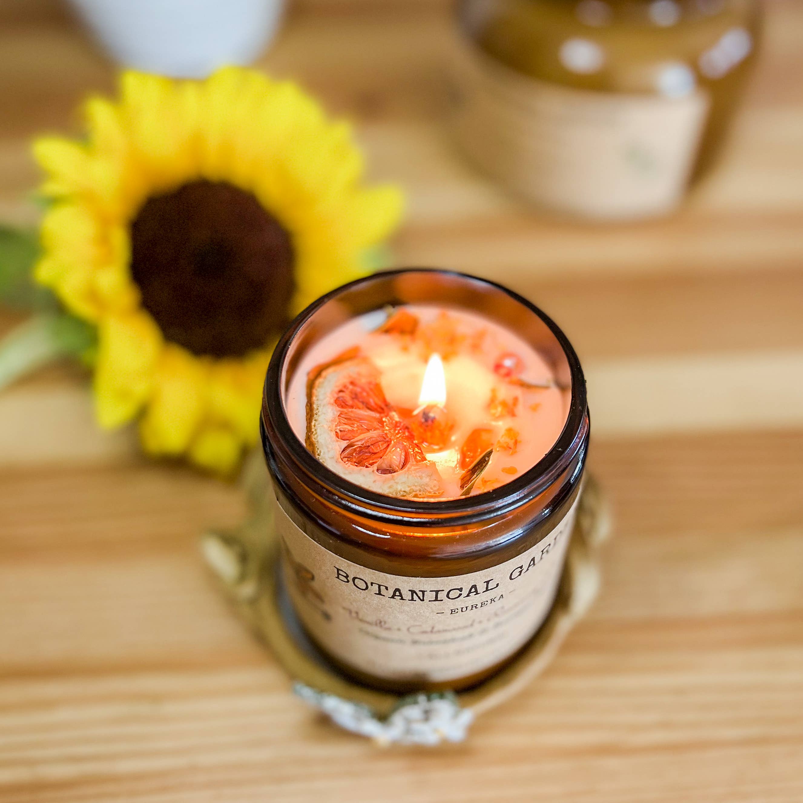 Madge - Wholesale Jar/Filled Candle - Organic Cedarwood Rosemary Aromatherapy Soy Candle4
