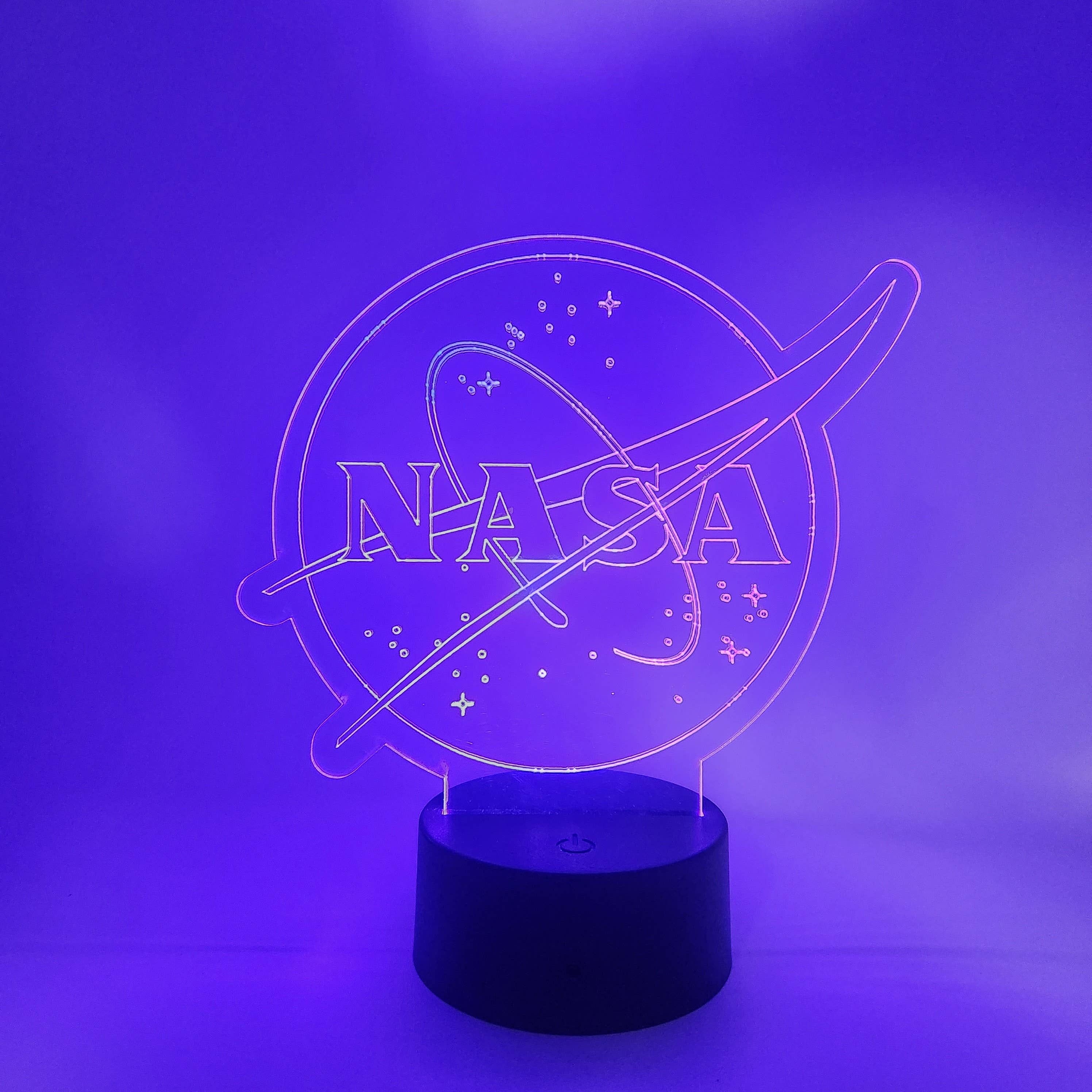 The 308 Collective - Wholesale Accent/Desk Lamp - NASA LED Lamp | NASA Logo Light | Outer Space Themed Gifts5
