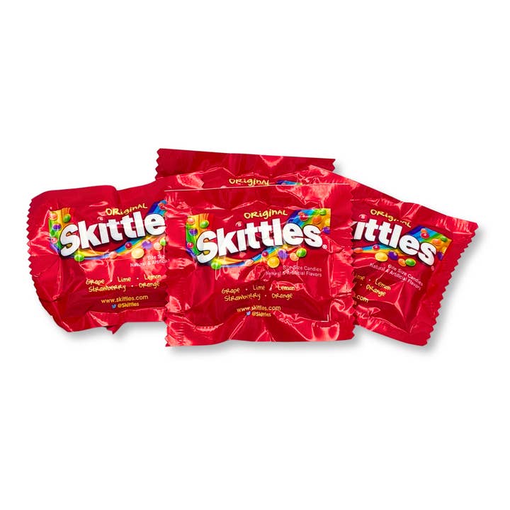 Candy In Bulk - Vente Bonbons durs - Bonbons aux fruits originaux Skittles – Paquets format amusant – Pack économique en vrac