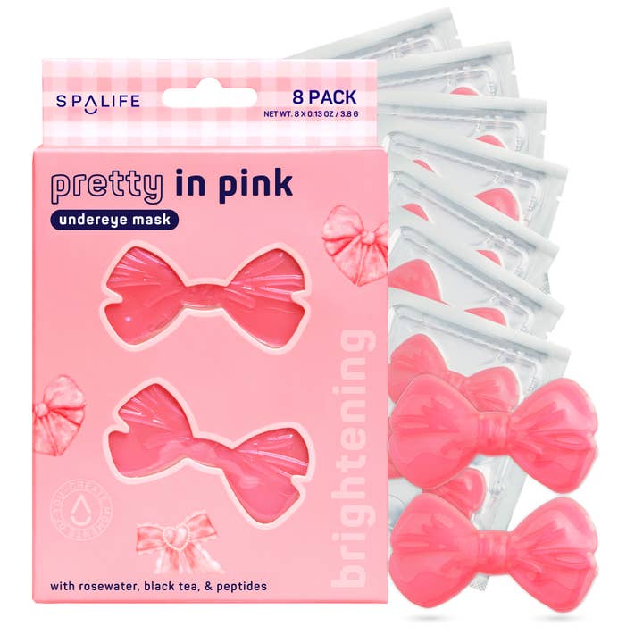 Pretty in Pink Brightening Undereye Patches | 8 count for wholesale by My Spa Life