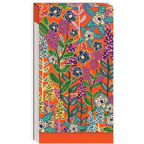 Punch Studio - Wholesale Notepad - Notepad-Orange Floral