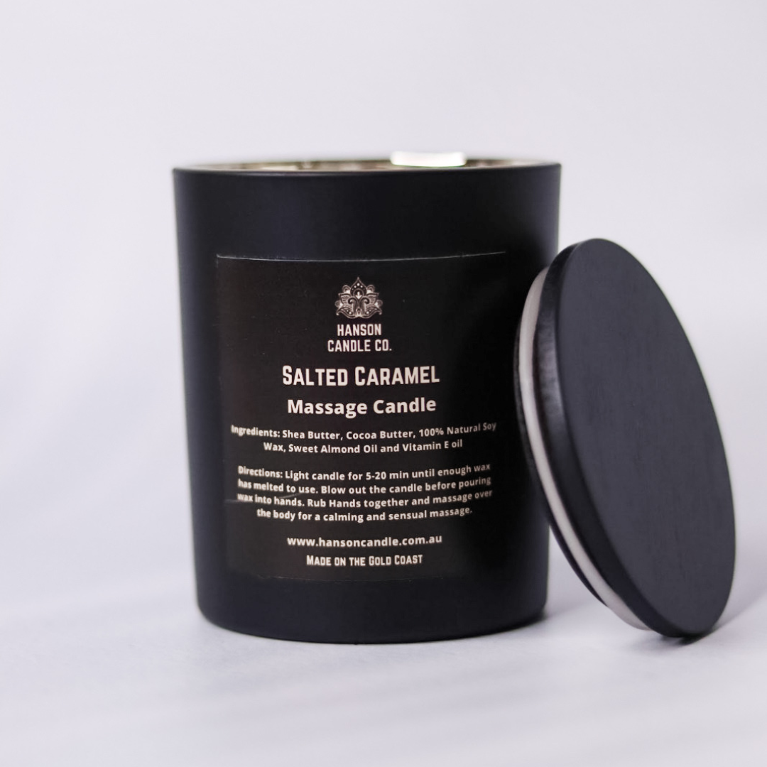 Hanson Candle Co. - Wholesale Jar/Filled Candle - Sensual Massage Candle - Matte Black5