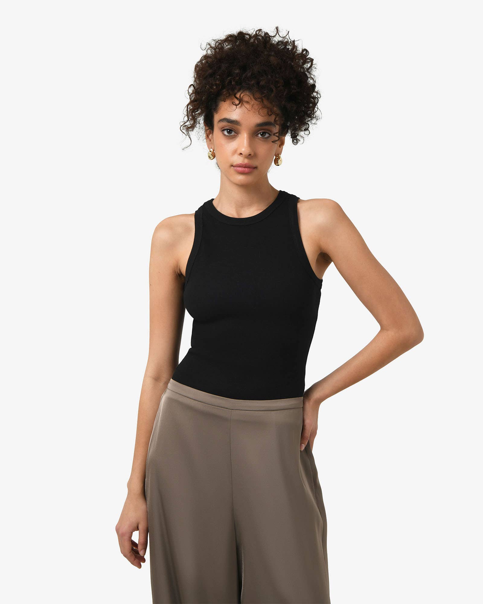 Forcast – wholesale T-shirt – women's – Forcast Women's Devon Cotton Blend Singlet0