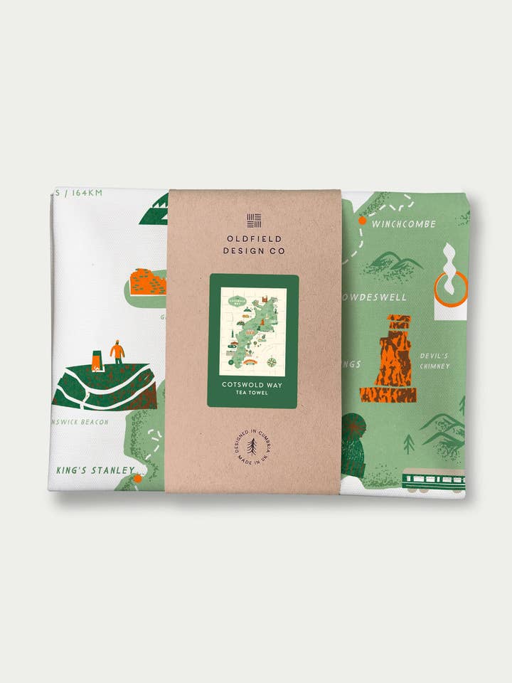 Torchon Cotswold Way pour la vente par Oldfield Design Co