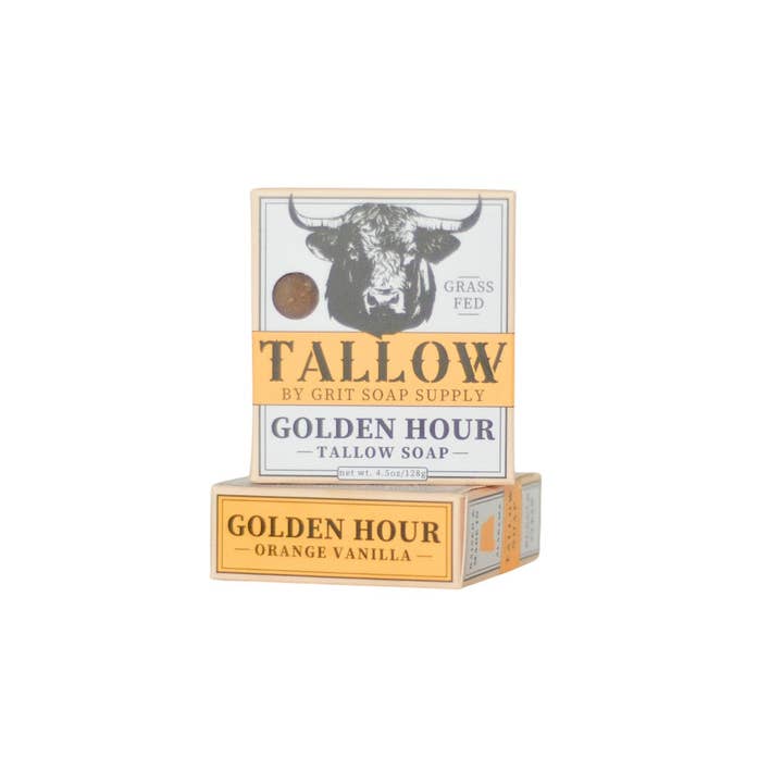 GRIT Soap Supply - Wholesale Bar Soap - Golden Hour Tallow Bar Soap7