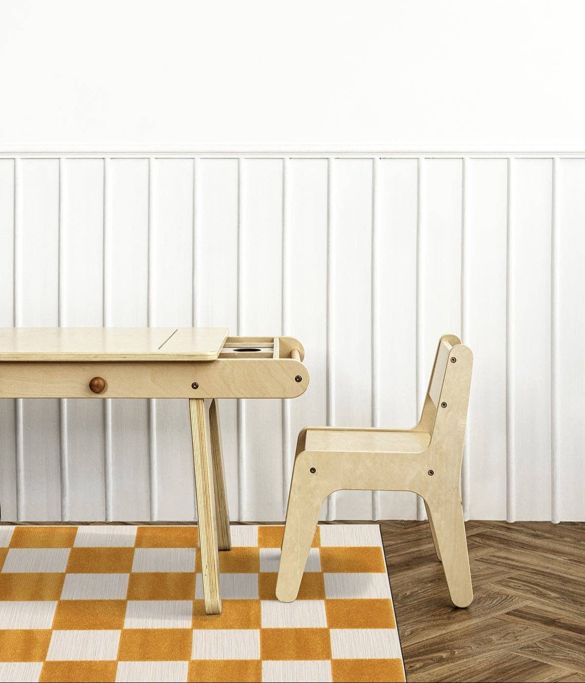 AFK Living – wholesale Matta – Inomhus utomhusmatta platt vävd SMÅ RUTOR1