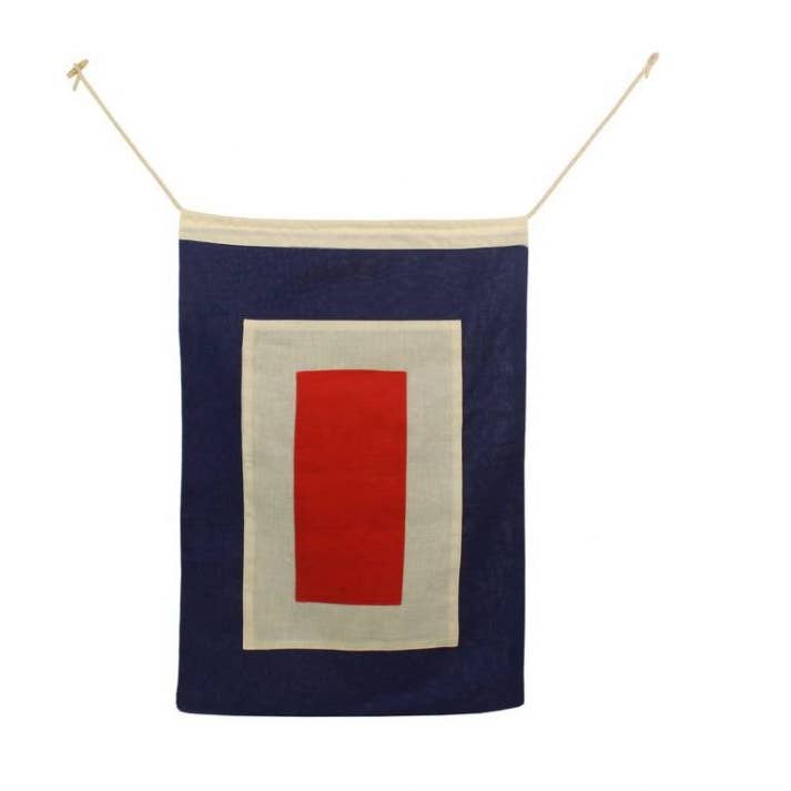 Hampton Nautical – Engroshandel Flag – Bogstav W klud nautiske alfabet Flag dekoration 20"