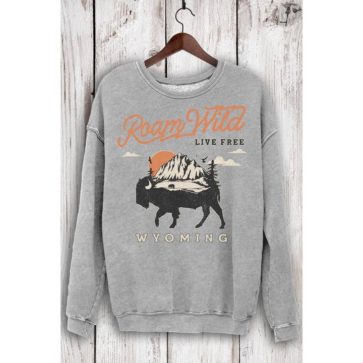 HRTandLUV - Wholesale Sweatshirt - Women's - ROAM WILD LIVE FREE MINERAL SWEATSHIRTS3