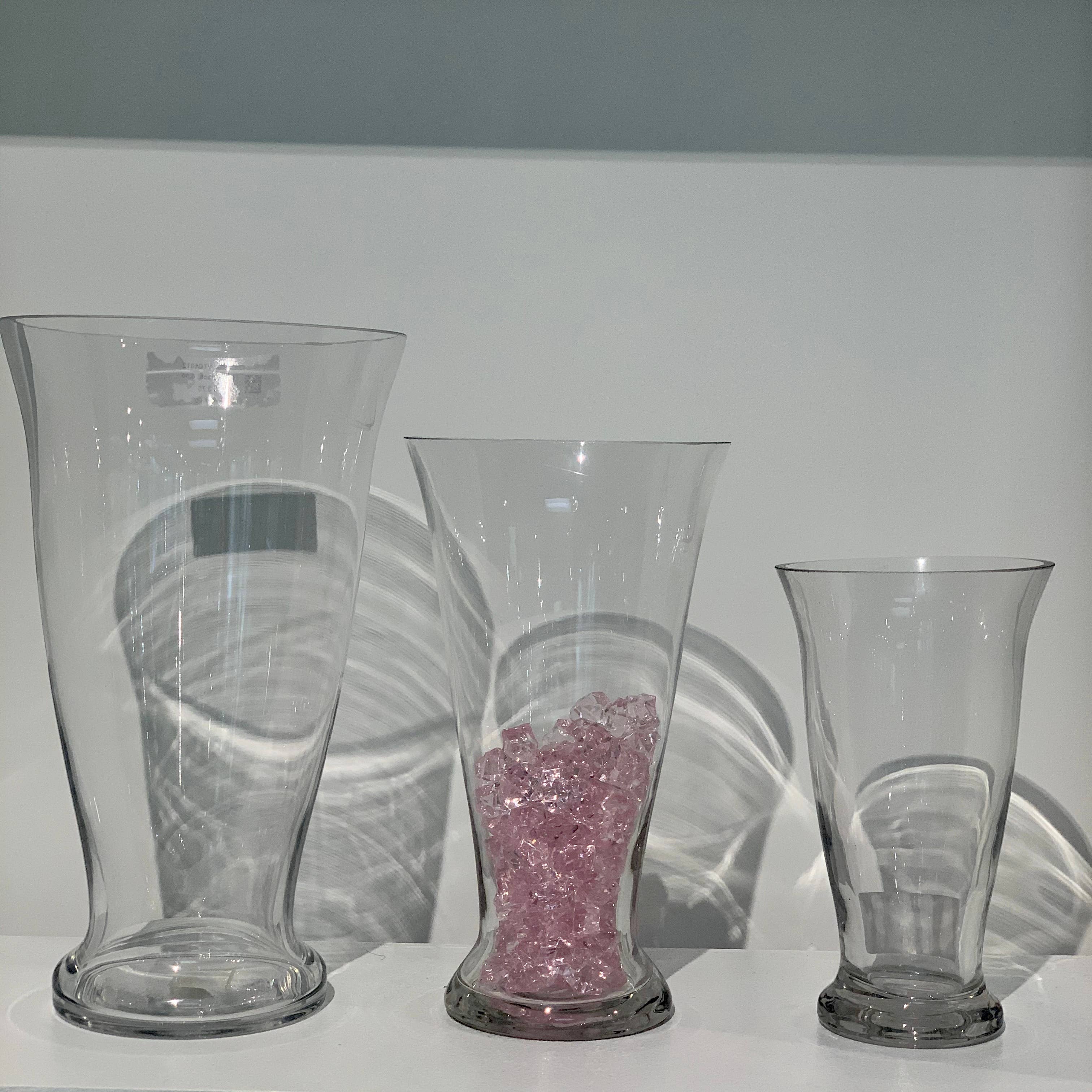 WGV International - Wholesale Vase - WGV Clear Tapered Floral Bouquet Vase - 8"H3