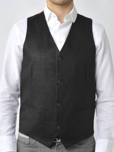 Svart Formell Väst för wholesale av Luchiano Visconti