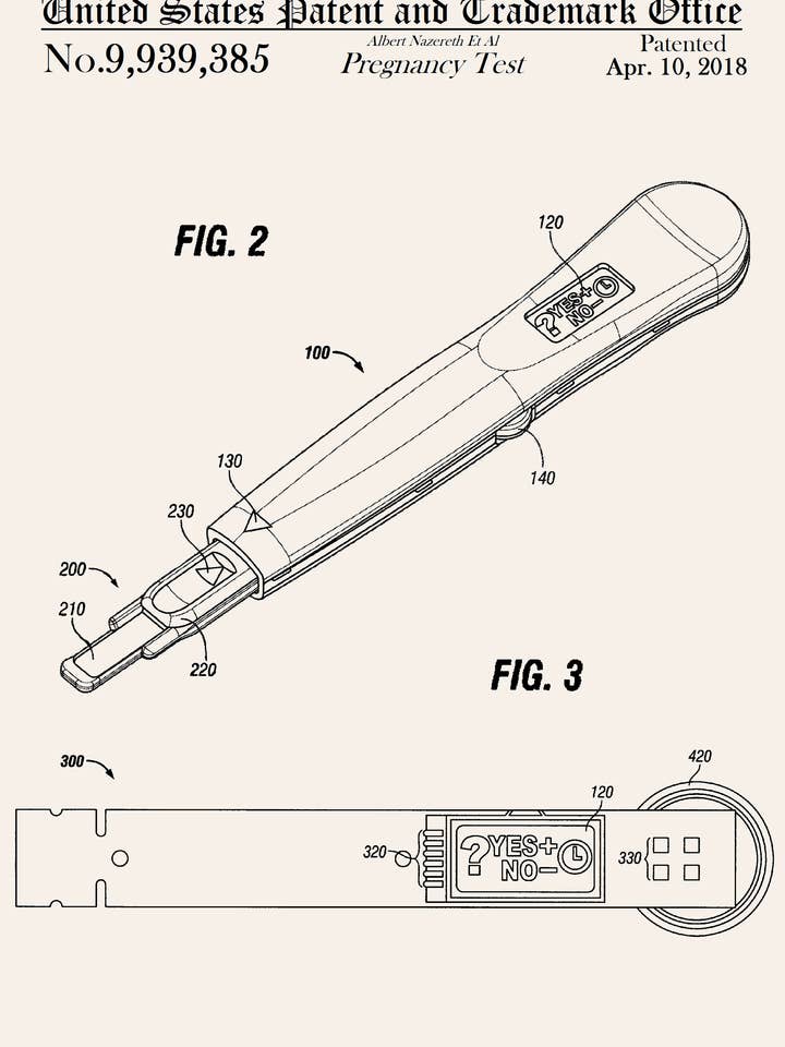 Pregnancy Test Everyday Greeting Card for wholesale by PATENT PRESS GREETING CARDS