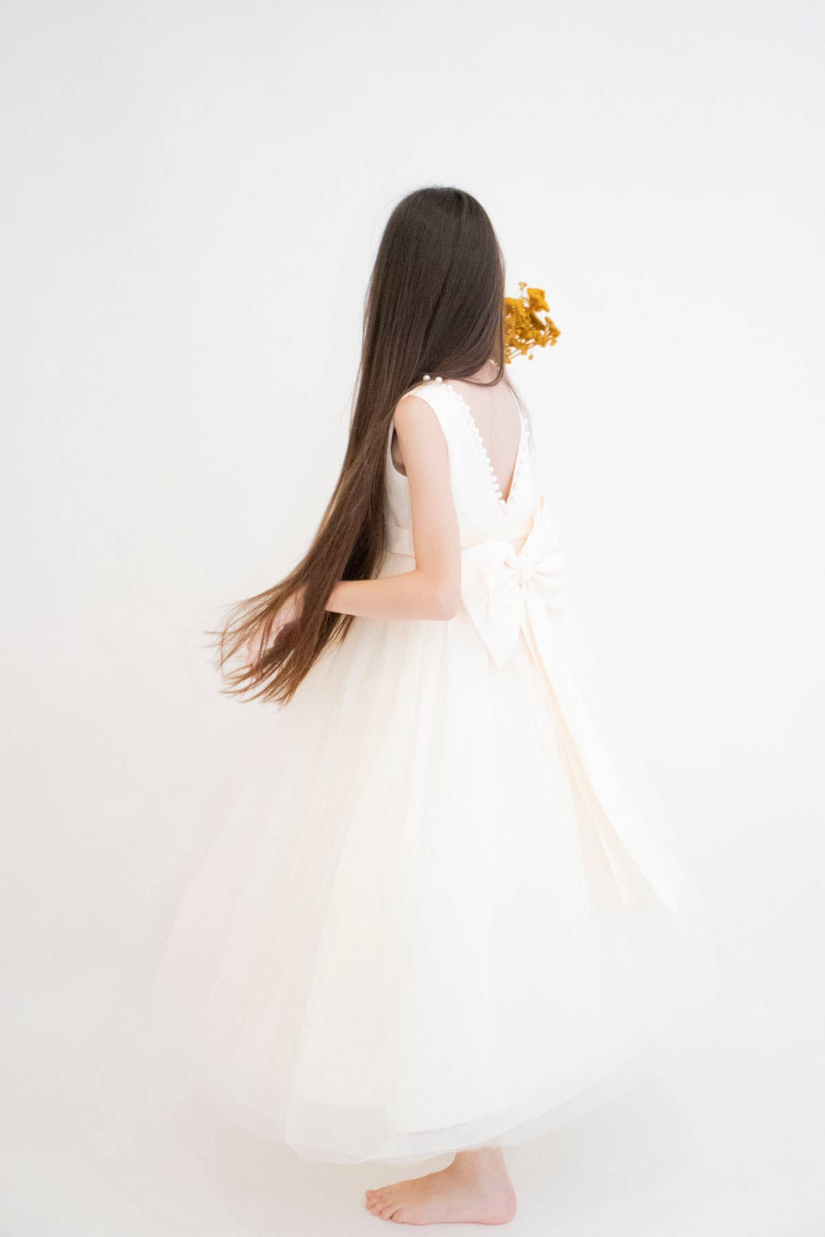 Yuko B - Wholesale Dress - Kids - CARMELINE girl's dress - Beige20