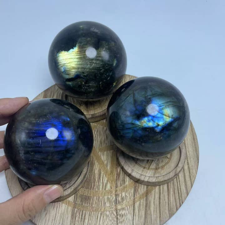 Large Labradorite Sphere – Iridescent Natural Stone Ball and other Purchase Wholesale sphere. Free Returns & Net 60 Terms on Faire trending on Faire.