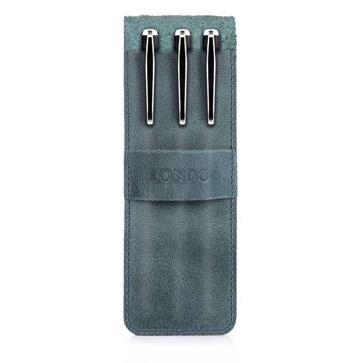 Londo - Wholesale Pencil case/pouch - Londo Top Grain Leather Pen and Pencil Case with Tuck in Flap17