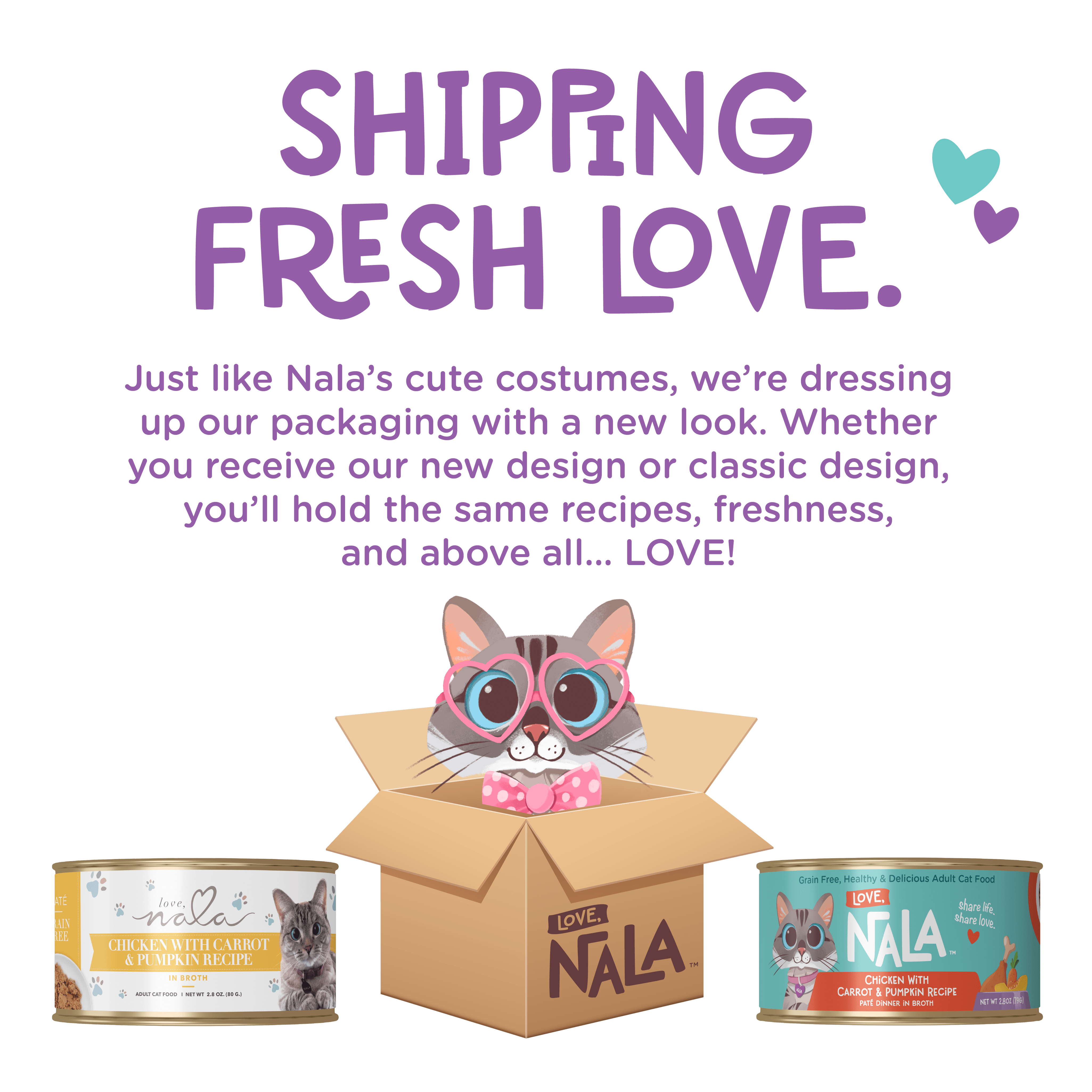 Love, Nala - Wholesale Pet Food - Cat - Adult Cat Food - FLAKED Chicken with Pumpkin2