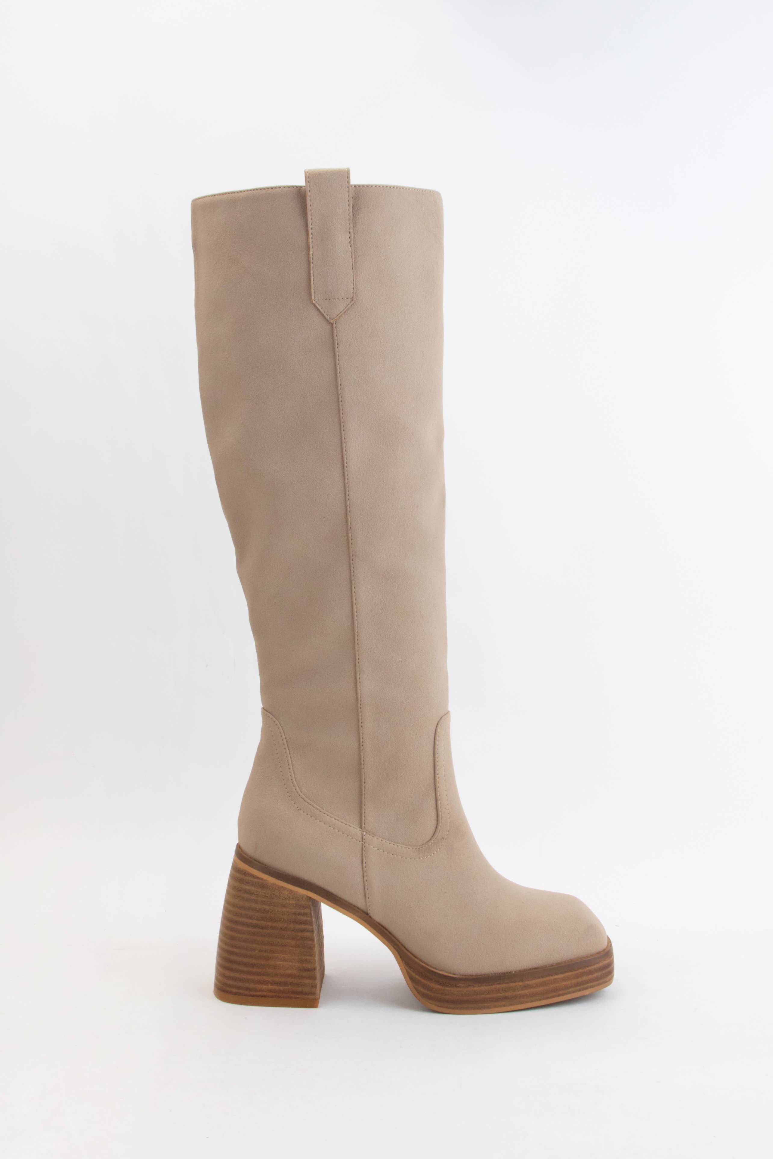 CCOCCI - Wholesale Boots - Women's - ALYSSA CHUNKY PLATFORM HEEL SLIM FIT TALL BOOTS9