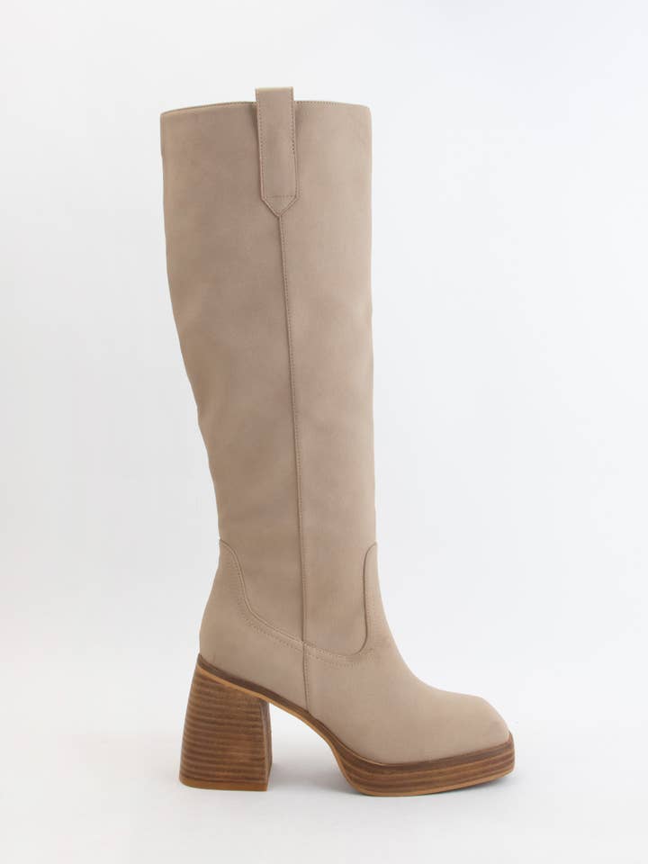 CCOCCI - Wholesale Boots - Women's - ALYSSA CHUNKY PLATFORM HEEL SLIM FIT TALL BOOTS9