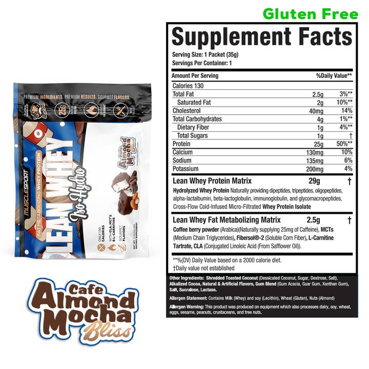 MuscleSport - Wholesale Protein/superfood powder - Lean Whey® Single Serve Packets1