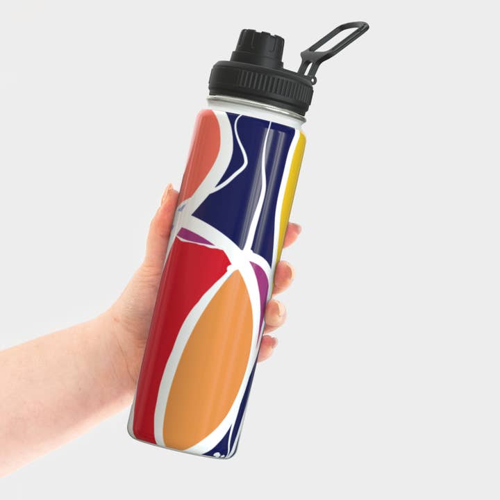 Playtime Double Hulled Stainless Steel Water Bottle for wholesale by Lillabette