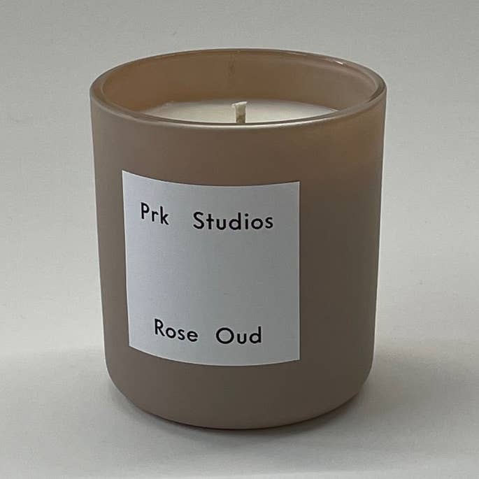 Rose Oud Candle 8oz | 100% Natural Soy Wax Essential Oils for wholesale by Prk Studios