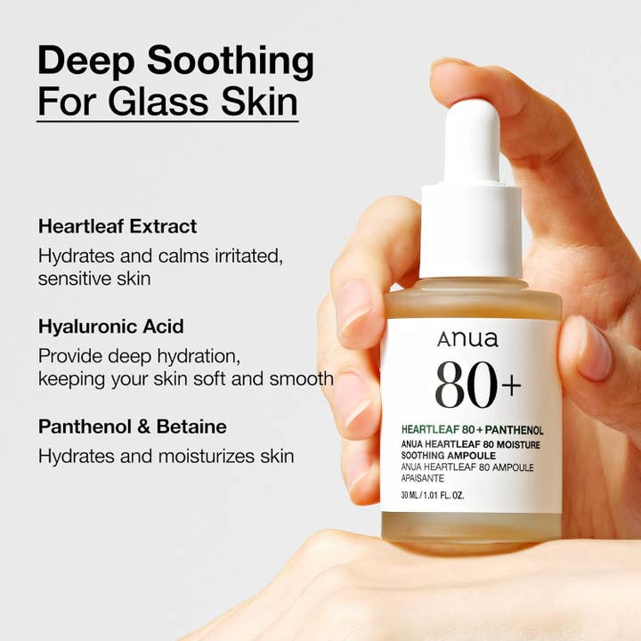 MEHIAZ - Wholesale Facial Serum/Concentrate - Anua Heartleaf 80 Soothing Ampoule 30ml3